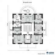 Планировки: Дом в классическом стиле по проекту M364 