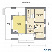 Планировки: Дом из кирпича по проекту M192 