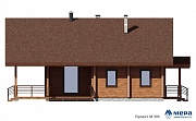 Фасады: Дом в скандинавском стиле из клееного бруса по проекту M395 