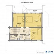 Планировки: Дом из клееного бруса по проекту M252 