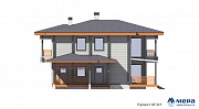 Фасады: Дом из клееного бруса по проекту M321  | СК Мера