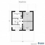 Планировки: Компактный дом из газобетона по проекту М415  | СК Мера