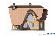 Фасады: Дом из клееного бруса по проекту M108  | СК Мера