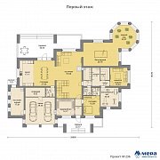 Планировки: Дом из кирпича по проекту M236 