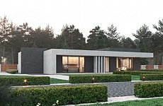 Современный гостевой дом по проекту М402  | СК Мера