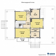 Планировки: Комбинированный дом по проекту M170  | СК Мера