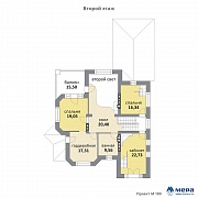 Планировки: Дом из кирпича по проекту M180 