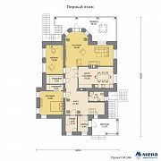 Планировки: Дом из кирпича по проекту M246 