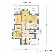 Планировки: Дом из кирпича по проекту M246  | СК Мера