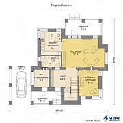 Планировки: Дом из кирпича по проекту M269  | СК Мера