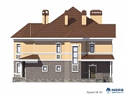 Фасады: Дом из кирпича по проекту M151 