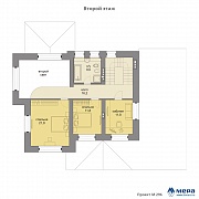 Планировки: Дом из крупноформатного кирпича по проекту М296 