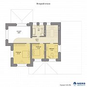 Планировки: Дом из крупноформатного кирпича по проекту М296  | СК Мера