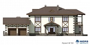 Фасады: Дом из кирпича по проекту M150  | СК Мера