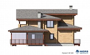 Фасады: Дом из клееного бруса по проекту M340 