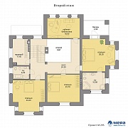 Планировки: Дом из крупноформатного кирпича по проекту М295 