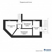 Планировки: Дом из газобетона в стиле модерна по проекту М430 