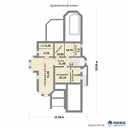 Планировки: Дом из кирпича по проекту M156 