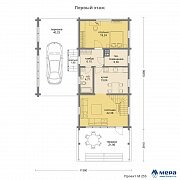 Планировки: Дом из клееного бруса по проекту M255  | СК Мера