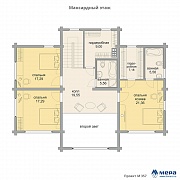 Планировки: Дом из клееного бруса по проекту М357  | СК Мера