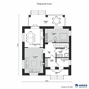 Планировки: Дом из газобетона по проекту M268 