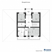 Планировки: Современный коттедж в стиле Райта по проекту М441 