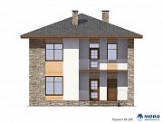 Фасады: Дом из газобетона по проекту M268  | СК Мера