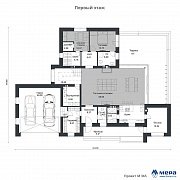 Планировки: Современный кирпичный дом по проекту M365  | СК Мера