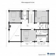 Планировки: Дом из клееного бруса по проекту M397  | СК Мера