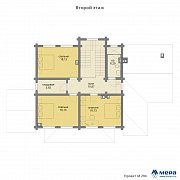Планировки: Дом из клееного бруса по проекту M294 