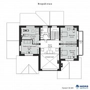 Планировки: Дом из крупноформатного кирпича по проекту М409  | СК Мера