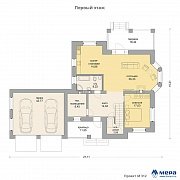 Планировки: Дом из крупноформатного кирпича по проекту М312 