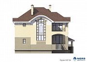 Фасады: Дом из кирпича по проекту M154  | СК Мера