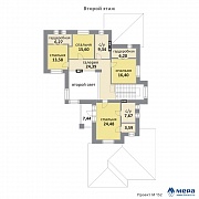 Планировки: Дом из кирпича по проекту M152 
