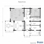 Планировки: Дом из клееного бруса по проекту M398  | СК Мера