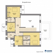 Планировки: Дом монолитно-кирпичный по проекту М293 