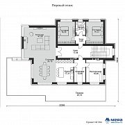 Планировки: Современный дом на уклоне по проекту M394 