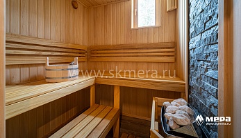 Интерьеры бани: Стилизованная усадьба из клееного бруса 300 кв.м. №5