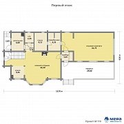 Планировки: Дом из клееного бруса по проекту M110  | СК Мера