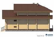 Фасады: Дом из клееного бруса по проекту M126  | СК Мера