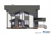 Фасады: Дом из клееного бруса по проекту М357  | СК Мера