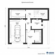Планировки: Современный дом на уклоне по проекту M394  | СК Мера