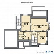 Планировки: Дом из кирпича по проекту M183 