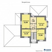 Планировки: Дом из кирпича по проекту M183  | СК Мера