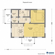Планировки: Каркасный дом по проекту M262  | СК Мера
