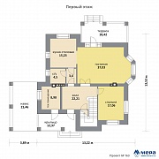 Планировки: Дом из кирпича по проекту M163 