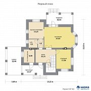 Планировки: Дом из кирпича по проекту M163  | СК Мера