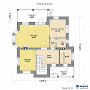 Планировки: Дом из кирпича по проекту M162 