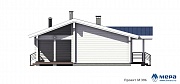 Фасады: Одноэтажный дом из клееного бруса по проекту M396 