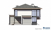 Фасады: Современный дом из кирпича по проекту M344  | СК Мера